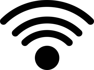 Kablosuz. Web simgesi basit tasarım