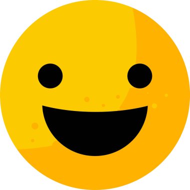 Parlak sarı gülümseyen yüz simgesi