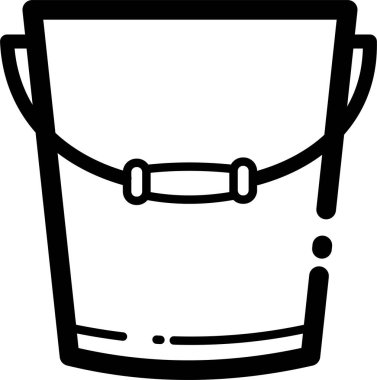 Basit siyah kova simgesi eğri tutamağı gösterir