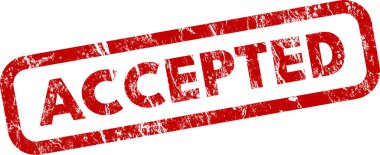 kabul edilen pul simgesi vektör illüstrasyonu 