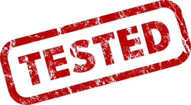 test edilmiş pul simgesi işaret çizimi 