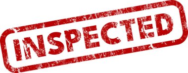 denetlenen pul simgesi vektör illüstrasyonu 