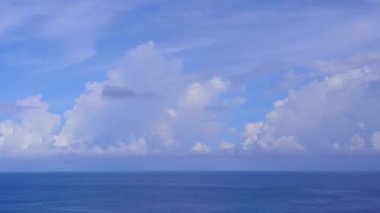 Güzel körfez sahil yaban hayatının insansız hava aracı turizmi Beyaz kumlu arka planlı mavi yeşil lagünün yanında