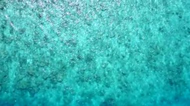 Mavi deniz kıyısında deniz turistlerinin güneşli deniz manzarası ve güneş doğduktan sonra parlak kumlu arka plan