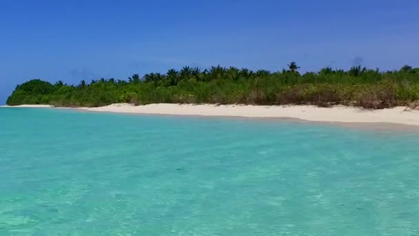 Sommar abstrakt av marina kusten strand semester med turkos lagun och vit sand bakgrund nära resort — Stockvideo