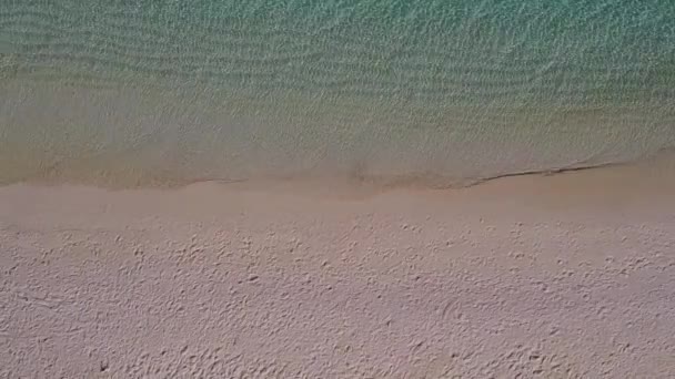 Varmt abstrakt av exotiska turist strand äventyr med transparent vatten och vit sand bakgrund nära revet — Stockvideo