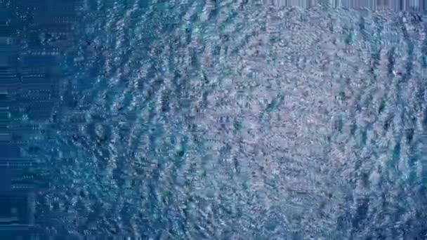 Warm landschap van het paradijs eiland strand reis door blauw groen water en schoon zand achtergrond voor zonsondergang — Stockvideo