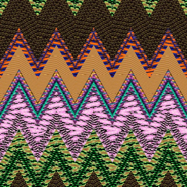 Gambar Abstrak Grafis Penuh Warna Pola Geometris Warna Cerah Permadani — Stok Foto