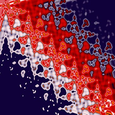 Soyut resim, geometrik desen, goblen için şablon olarak kullanılabilir