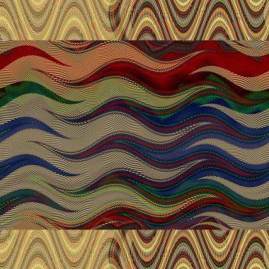 Soyut resim, renkli grafikler, goblen için şablon olarak kullanılabilir