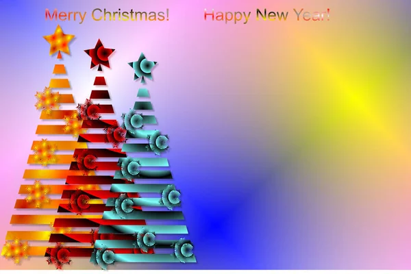 Tema Navidad Fondo Abstracto Tarjeta Felicitación — Archivo Imágenes Vectoriales