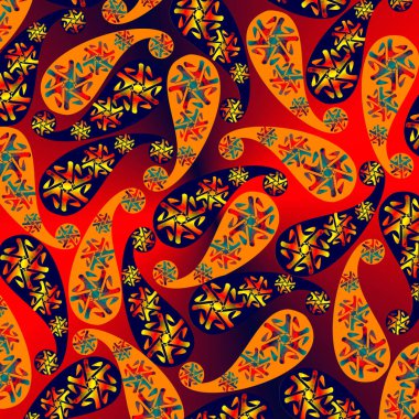 Arka plan, renkli grafikler, kumaş Goblen için bir model olarak kullanılabilmesi için