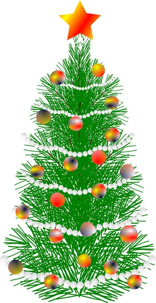 Kerst Thema Set Van Gestileerde Kerstbomen — Stockfoto