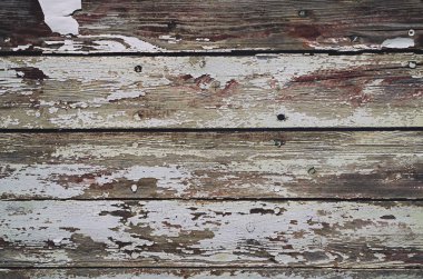 Beyaz boya ahşap duvar soyulması