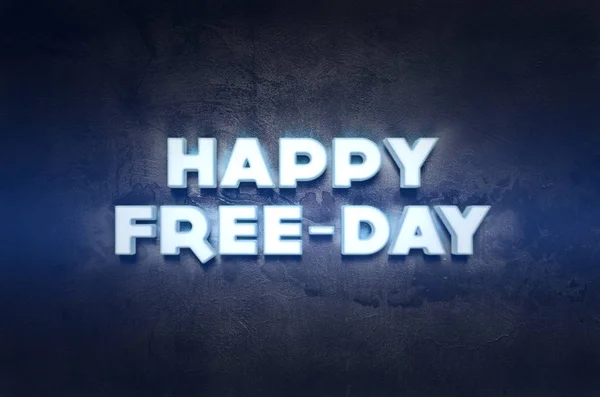 Happy freeday lightbox — Zdjęcie stockowe