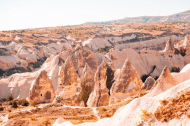 Türkiye 'nin Kapadokya kentindeki Taş Mağaralar