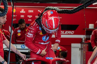 Hollanda GP F1 2025, 31 Ağustos 2025, Zandvoort, Hollanda - Ferrari Formula 1 Charles Leclerc sürücüsü