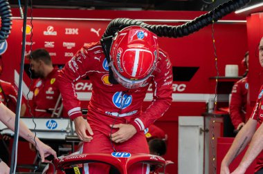 Hollanda GP F1 2025, 31 Ağustos 2025, Zandvoort, Hollanda - Ferrari Formula 1 Charles Leclerc sürücüsü