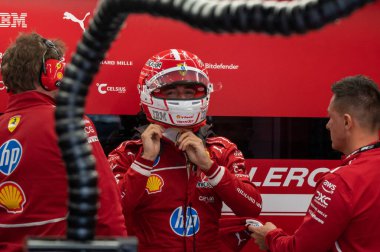 Hollanda GP F1 2025, 31 Ağustos 2025, Zandvoort, Hollanda - Ferrari Formula 1 Charles Leclerc sürücüsü