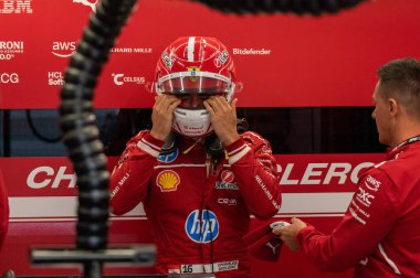 Hollanda GP F1 2025, 31 Ağustos 2025, Zandvoort, Hollanda - Ferrari Formula 1 Charles Leclerc sürücüsü