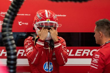 Hollanda GP F1 2025, 31 Ağustos 2025, Zandvoort, Hollanda - Ferrari Formula 1 Charles Leclerc sürücüsü