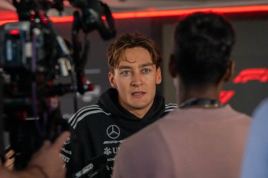 Hollanda GP F1 2025, 31 Ağustos 2025, Zandvoort, Hollanda - Mercedes sürücüsü George Russell Formula 1