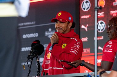 Hollanda GP F1 2025, 31 Ağustos 2025, Zandvoort, Hollanda - Formula 1 Lewis Hamilton Ferrari sürücüsü