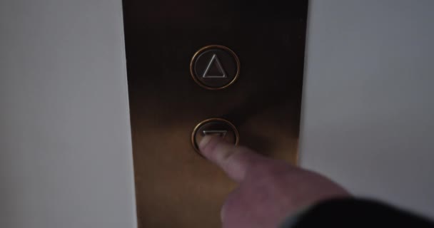 Moderne Lift knoppen — Stockvideo