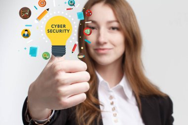 İş, teknoloji, internet ve ağ kavramı. Genç KBB