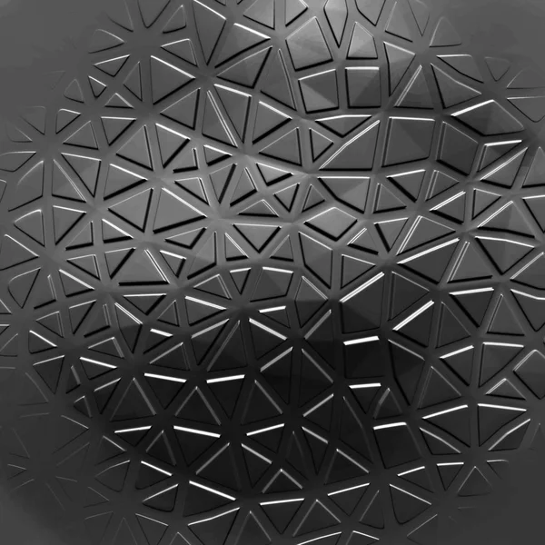 Sfondo futuristico con linee astratte a basso poligono, mosaico triangolare poligonale per web, presentazioni e stampe. Superficie di immersione. Modello di design 3D realistico . — Vettoriale Stock