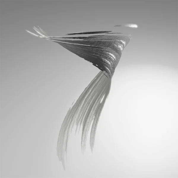 Візуалізація Масляна Фарба Сірого Кольору Світлому Фоні Точка Формі Спіралі — стокове фото