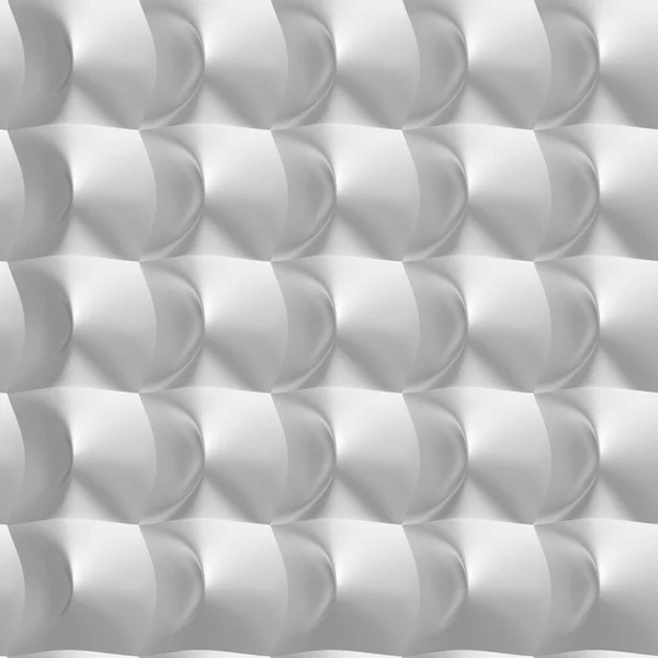 Рендеринг Бесшовной Текстуры Белый Абстрактный Геометрический Узор Оригами Бумага — стоковое фото