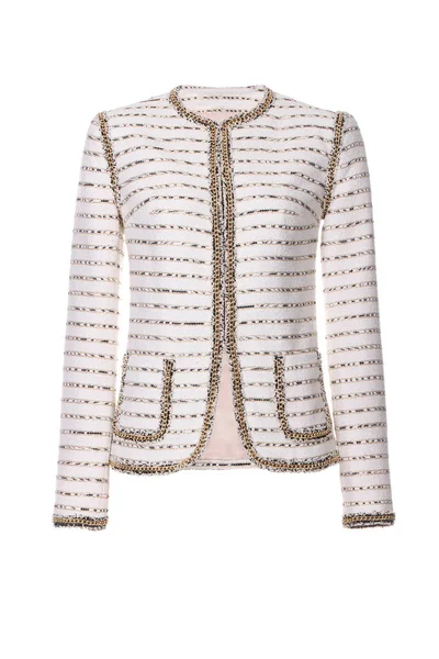 Beyaz izole kadın şık ceket