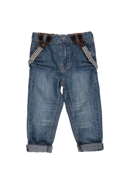 Jeans Para Niños Sobre Fondo Blanco —  Fotos de Stock