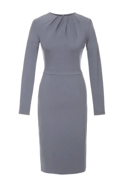 Küçük gri klasik yün elbise beyaz izole