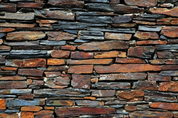 Front View Old Natural Stone Wall Background Image — Stock Photo, Image