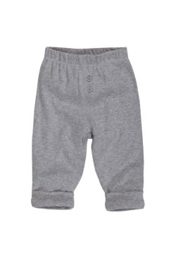 Beyaz arka planda izole erkek pantolonu