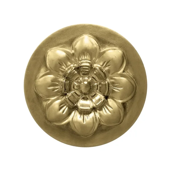 Χρυσό Διακοσμητικό Στοιχείο Μορφή Ενός Λουλουδιού — Φωτογραφία Αρχείου