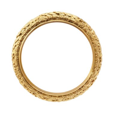 Metal altın yuvarlak çerçeve resimleri, ayna veya fotoğraflar için