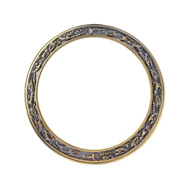 Metal altın yuvarlak çerçeve resimleri, ayna veya fotoğraflar için