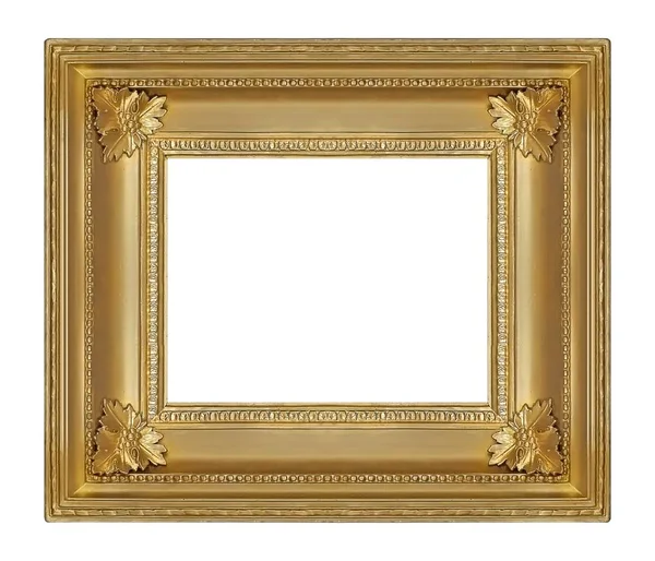 Золотая Рамка Картин Зеркал Фотографий — стоковое фото