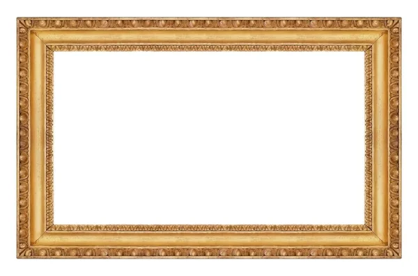 镜子或照片的金色框架 — 图库照片