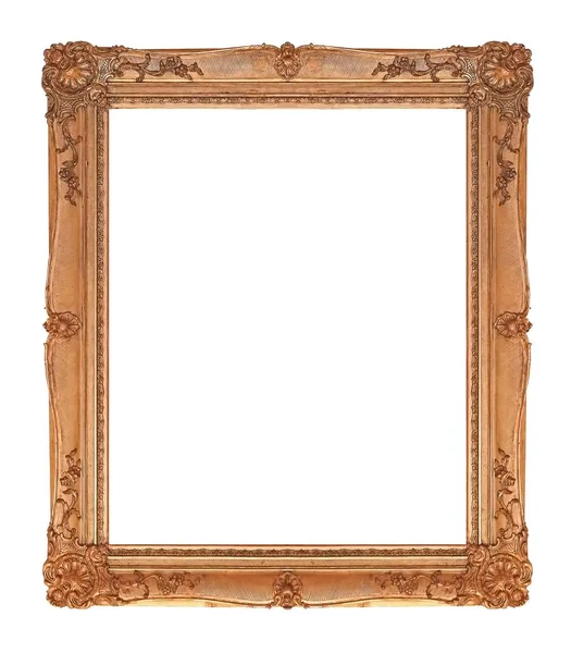 Золотая Рамка Картин Зеркал Фотографий — стоковое фото