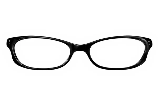 Schwarze Brille Isoliert Auf Weißem Hintergrund Zum Auftragen Auf Ein — Stockfoto