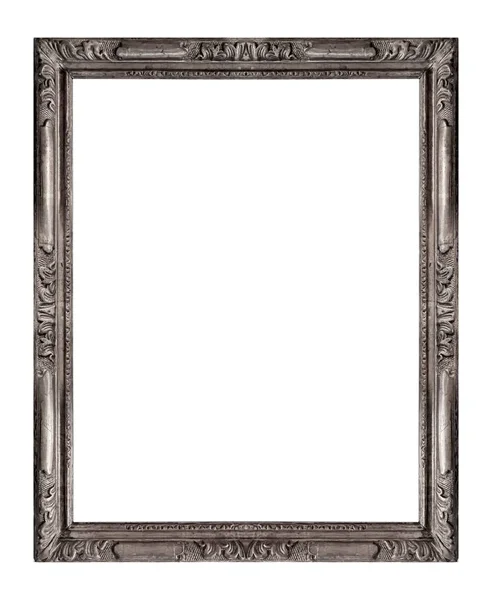 Moldura Prata Para Pinturas Espelhos Foto — Fotografia de Stock