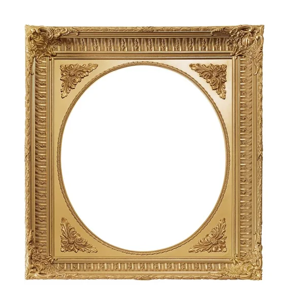 กรอบส ทองส าหร บภาพวาดกระจกหร อภาพถ — ภาพถ่ายสต็อก