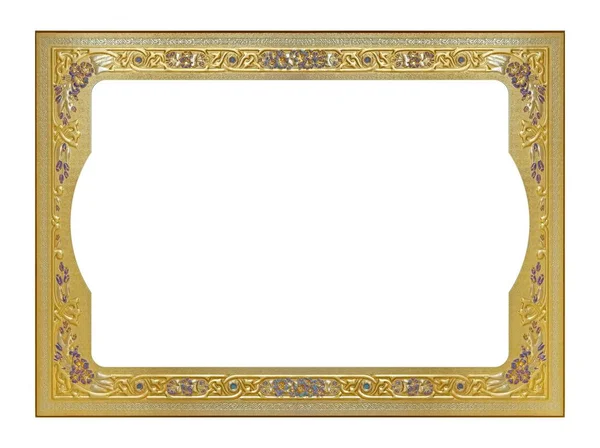 Golden Frame Paintings Mirrors Photo — Stock Photo, Image