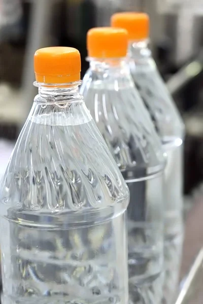 Production of drinking water in plastic bottles