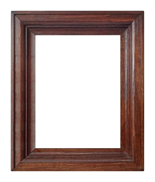 Dřevěný Rám Obrazy Zrcadla Nebo Fotografii — Stock fotografie