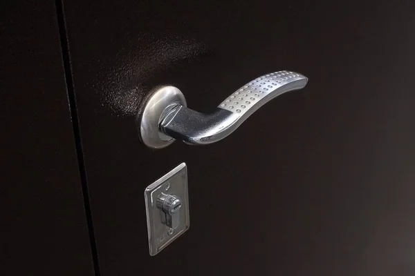 Metalowe Części Drzwi Wejście Klamka — Zdjęcie stockowe